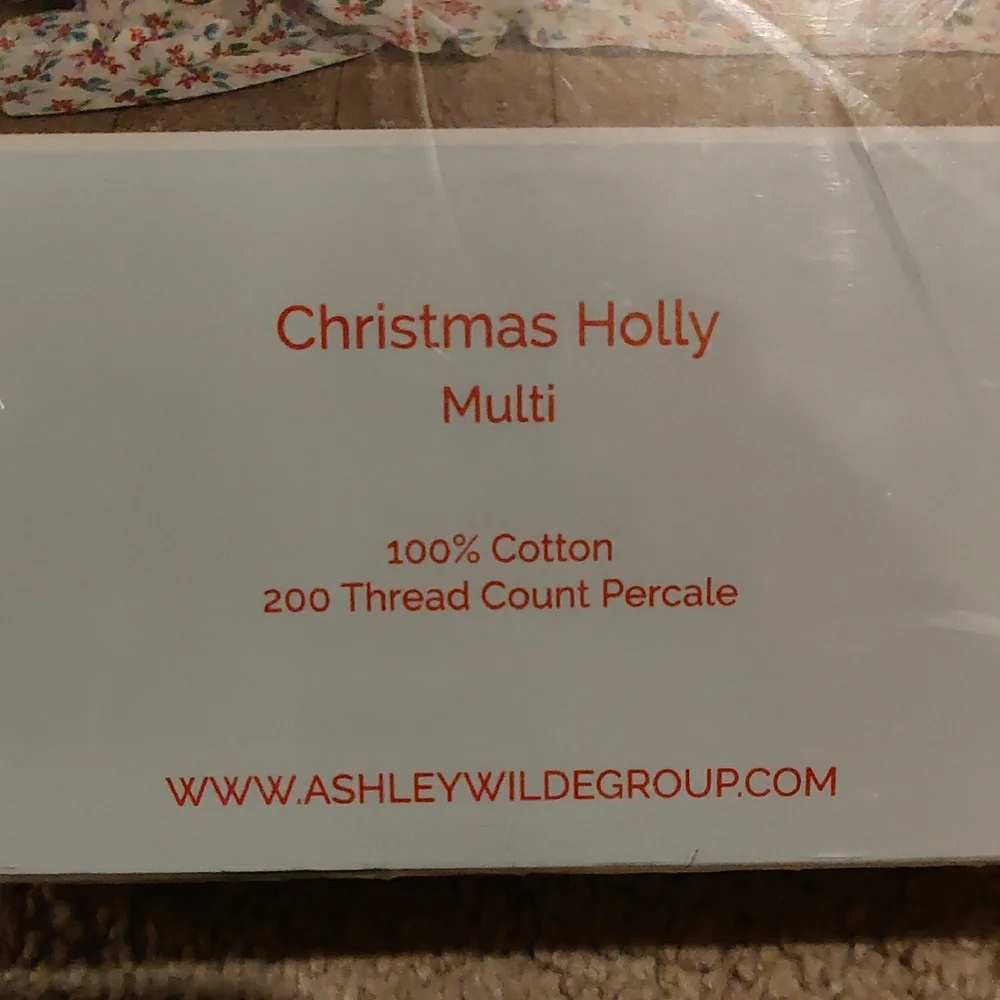New!Cath Kidston Festive London Holly Bedding Twin Set bows Holiday  Cottagecore